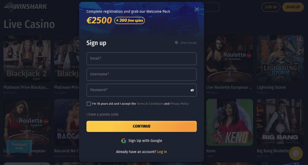 WinShark Gambling Establishment Review